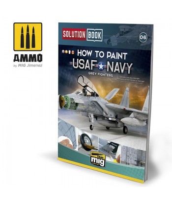How To Paint USAF Navy Grey Fighters Solution Book (Multilingual)